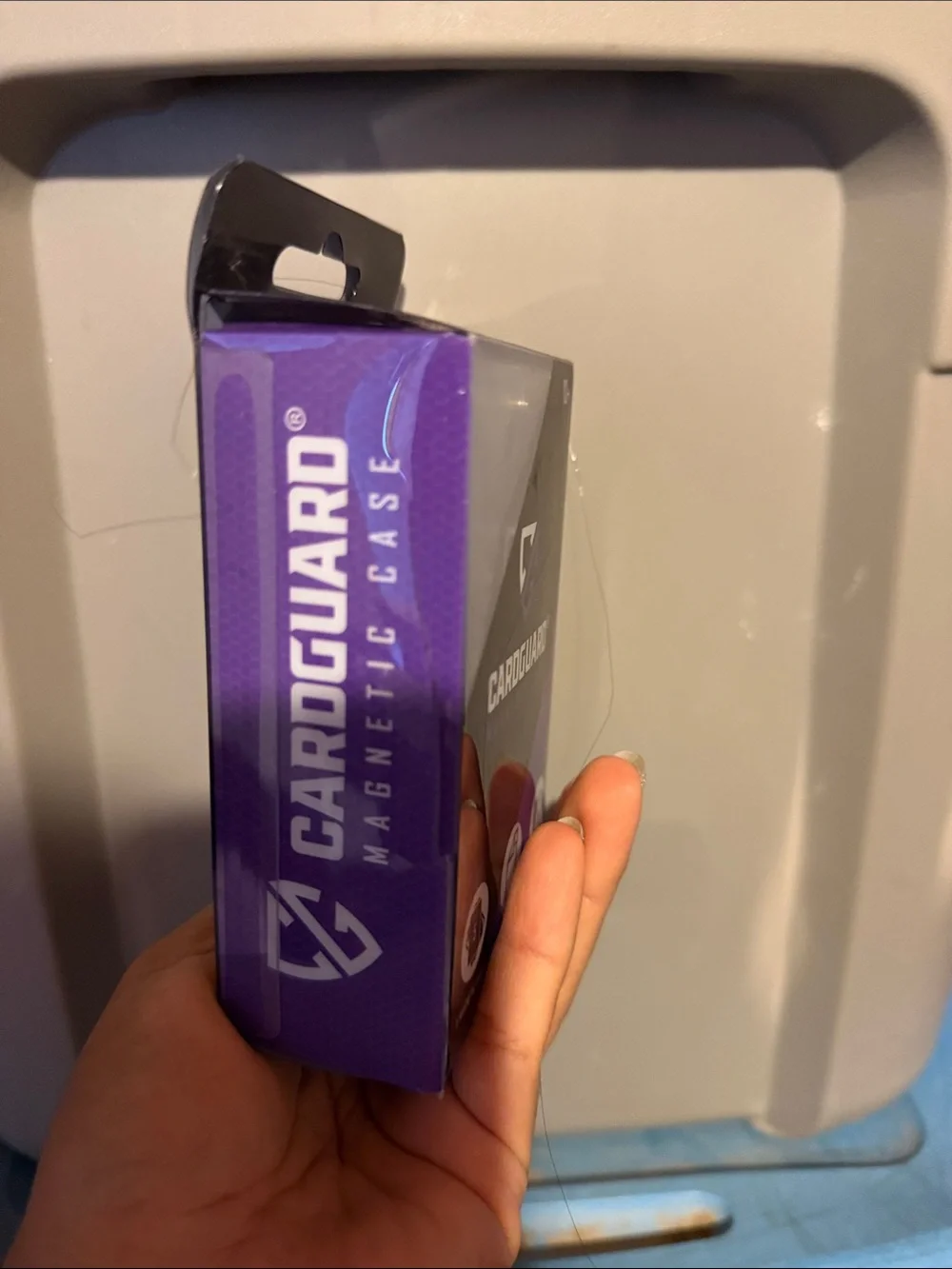 CardGuard Magnetic Card Case - Black & Purple